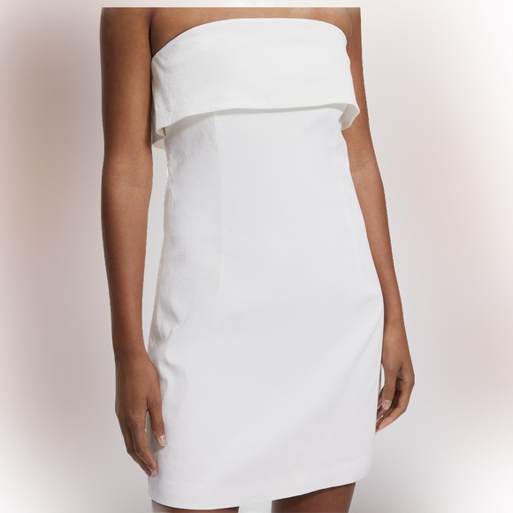 Theory fold over strapless dress - Picture 1 of 5